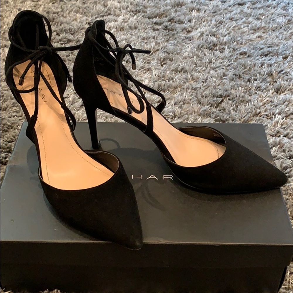 Tahari Tie Strap Heels